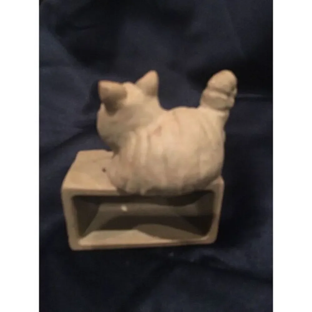 Old PIC USA Stoneware‎ Pottery Grinning Cheshire Cat Figurine Take Me I'm Yours